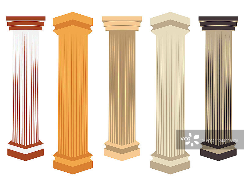 多立克罗马风格柱图片素材