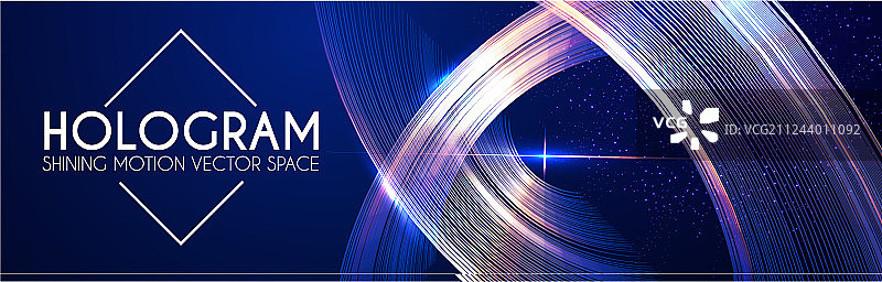 带有动态光线的全息抽象背景图片素材