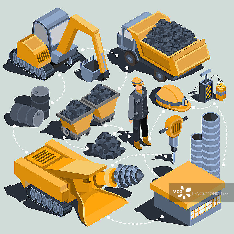 2.5D等距隔离元素图片素材