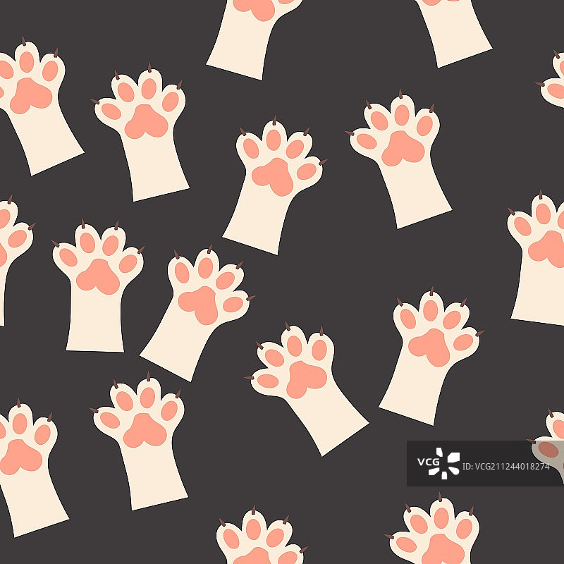 带爪子的猫爪印图片素材