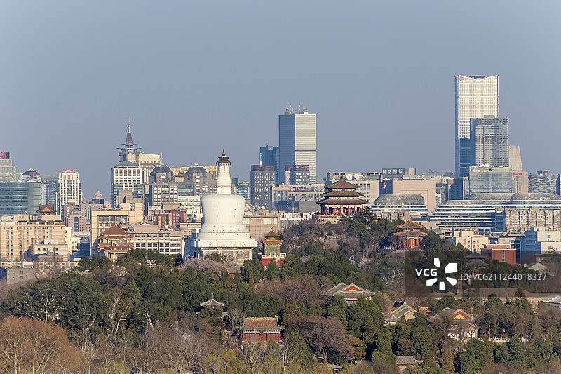 冬季的亚洲中国北京首都城市建筑图片素材