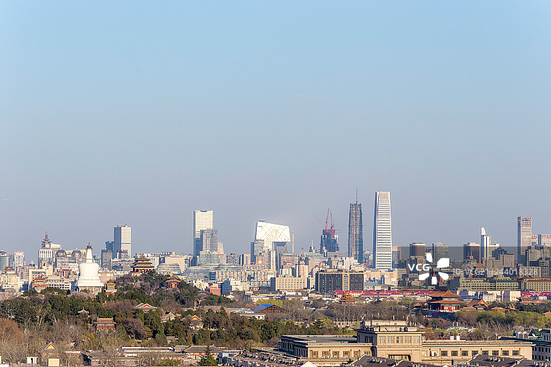 冬季的亚洲中国北京首都城市建筑图片素材