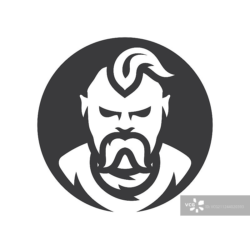 乌克兰哥萨克剪影标志图片素材