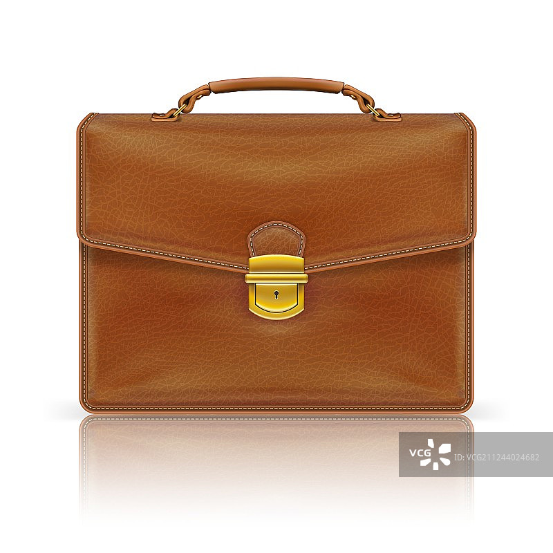棕色皮革公文包图片素材