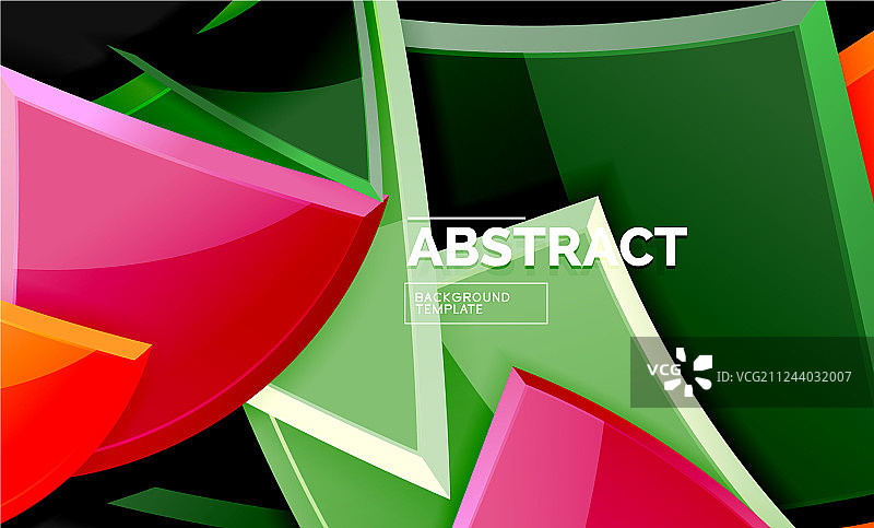 光滑的正方形和三角形几何背景图片素材