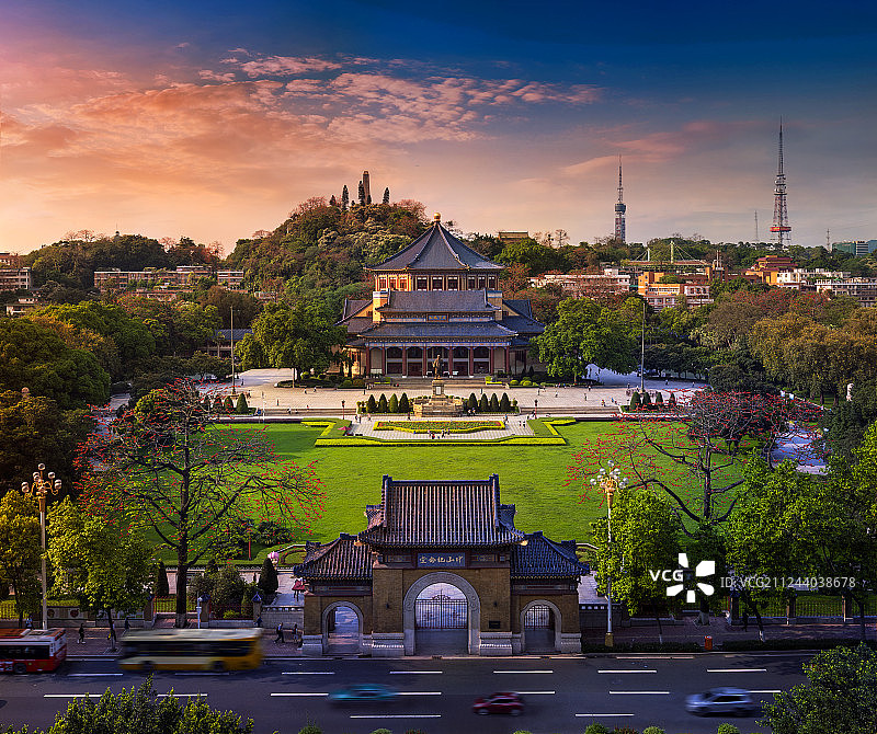 广州中山纪念堂风光图片素材