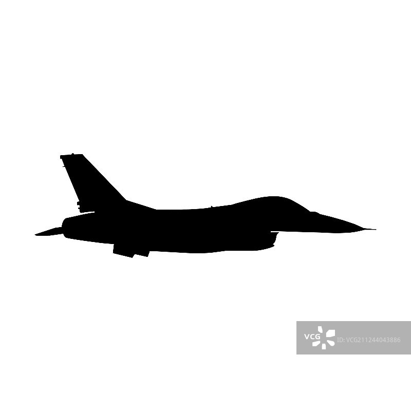 军用飞机剪影图片素材