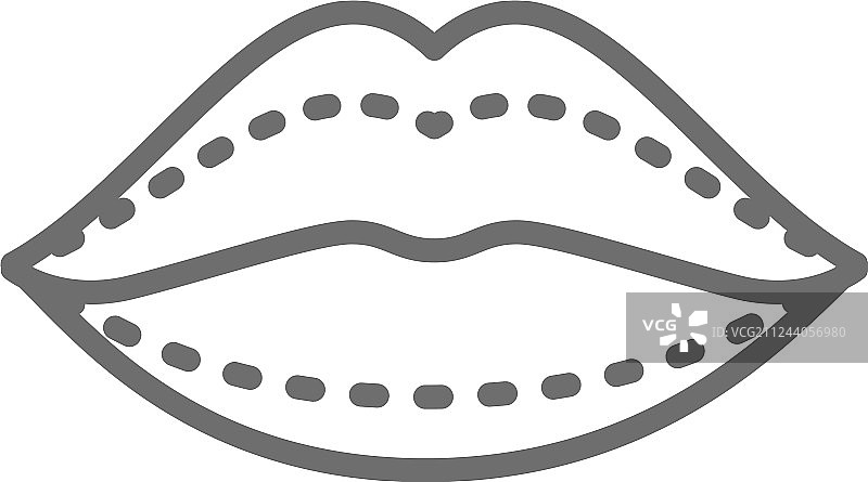 透明质酸丰唇注射图片素材