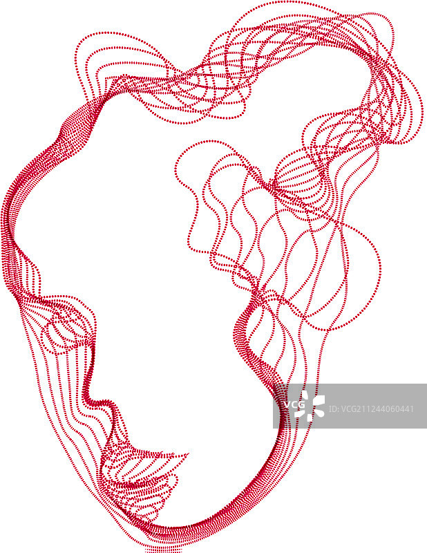 人工智能抽象艺术人像图片素材