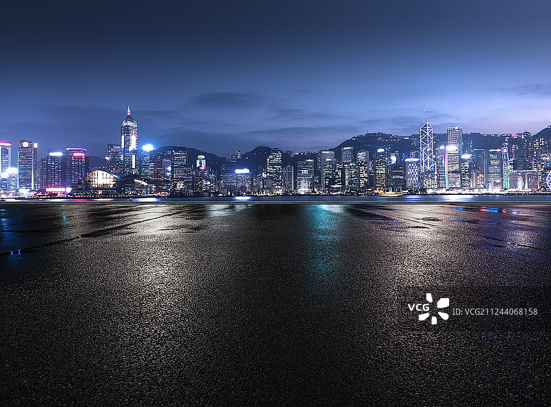 城市夜晚广场图片素材