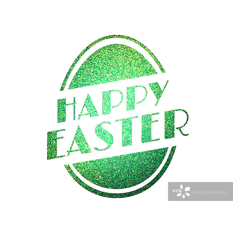 复活节复古节日标签图片素材