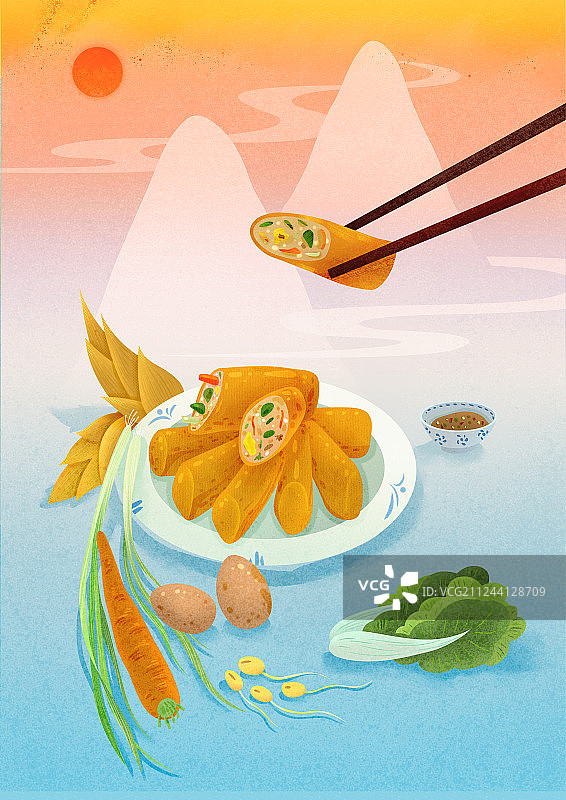 春卷图片素材