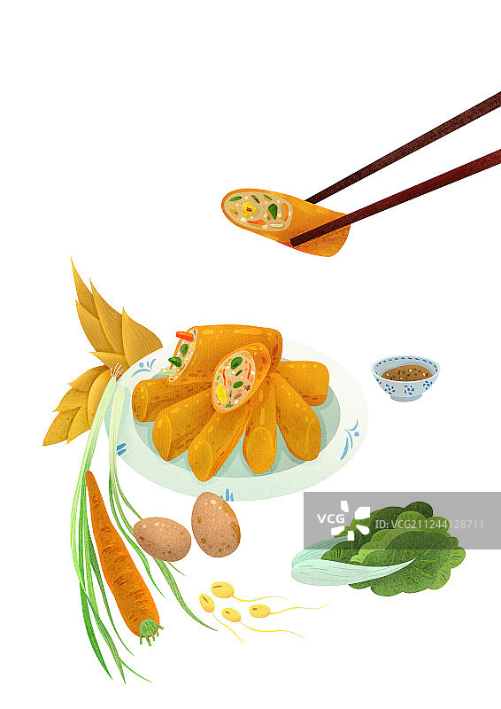 春卷图片素材