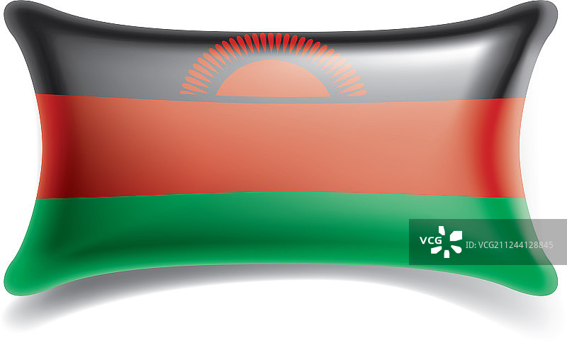 马拉维国旗上有白色图片素材