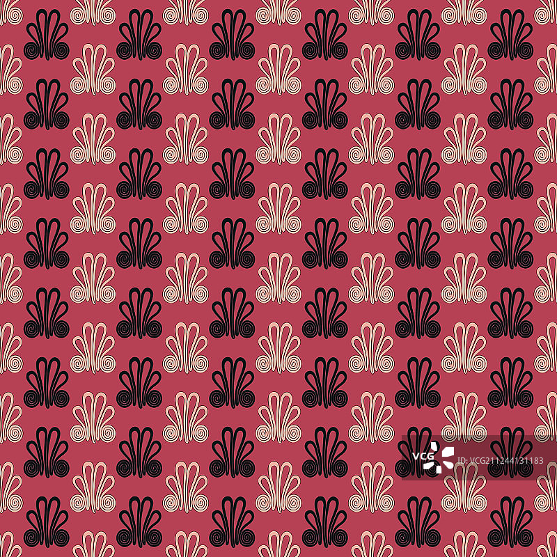 亚洲风几何无缝图案图片素材