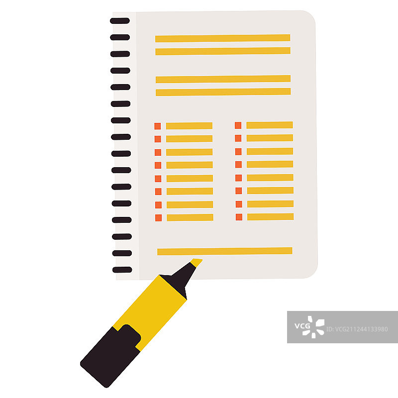 记号笔与笔记本图片素材