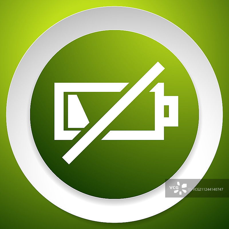 带有低电量符号的图标图片素材