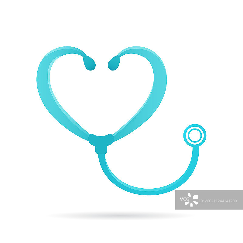 听诊器logo标志医疗图标图片素材