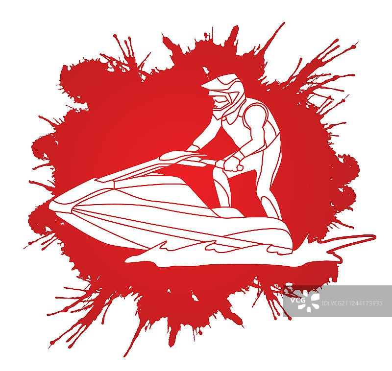 水上摩托艇运动图片素材