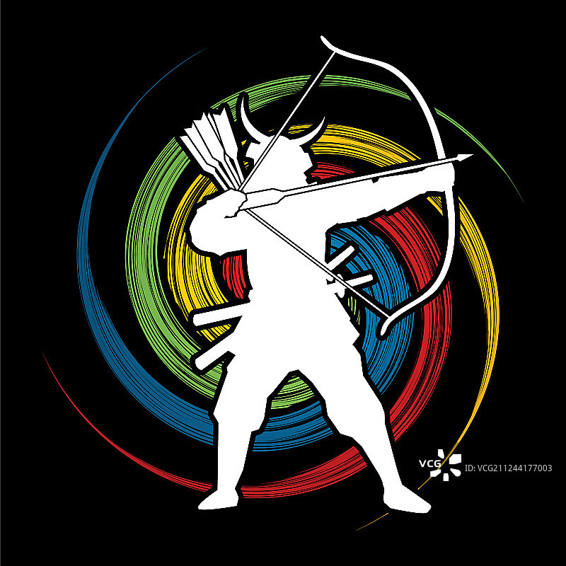 持弓箭的武士图片素材