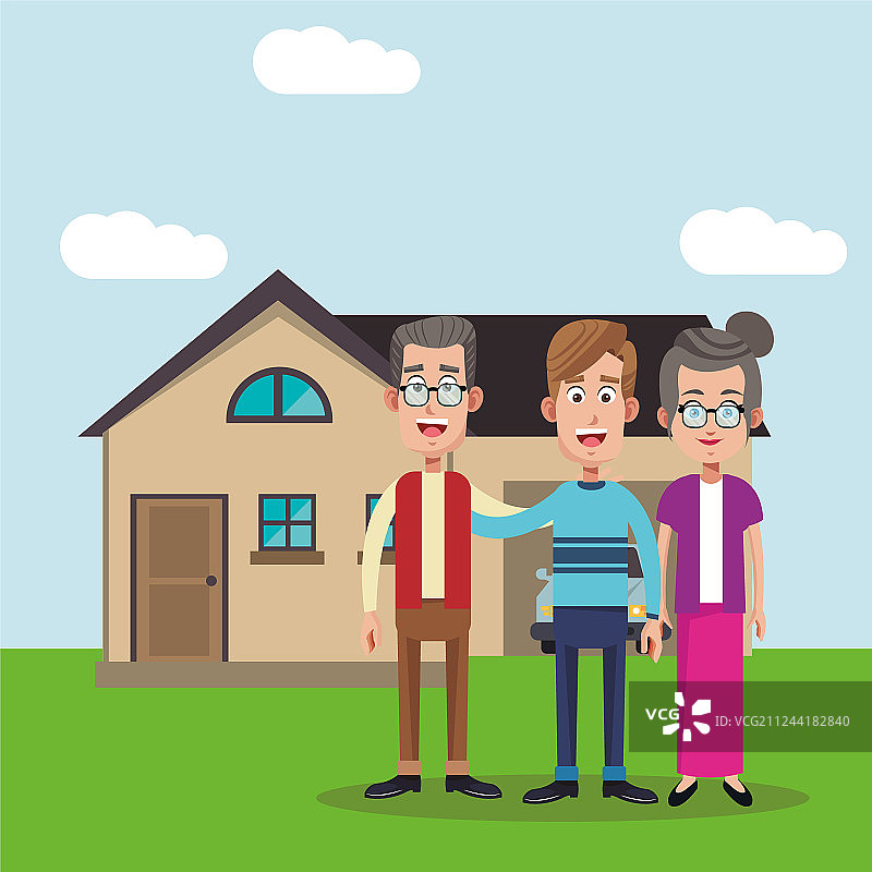 家庭成员住宅图片图片素材