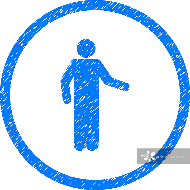 人物姿势圆形颗粒感邀请函图标图片素材