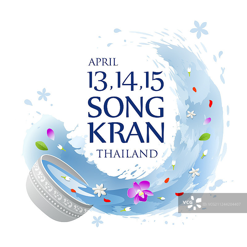 泰国泼水节夏季图片素材