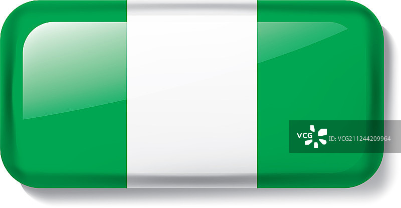 白色背景上的尼日利亚旗帜图片素材