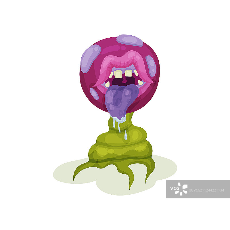 带舌头的恶意食肉植物图片素材
