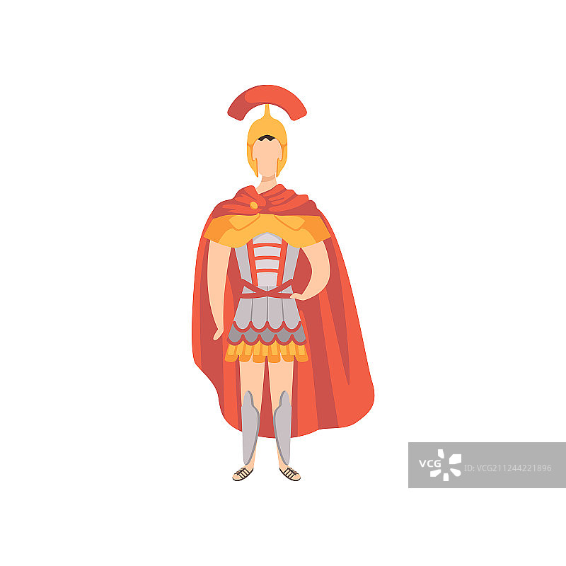 穿着传统服装的罗马战士士兵图片素材