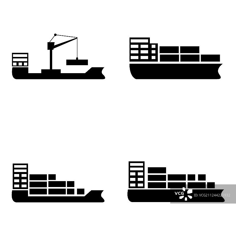 船和船图标集图片素材