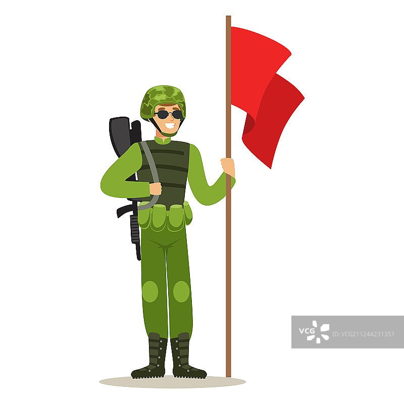 迷彩步兵战士角色图片素材