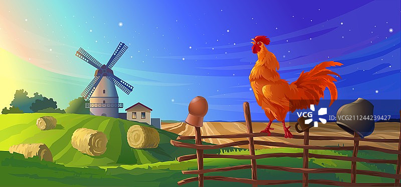 乡村夏季风景图片素材