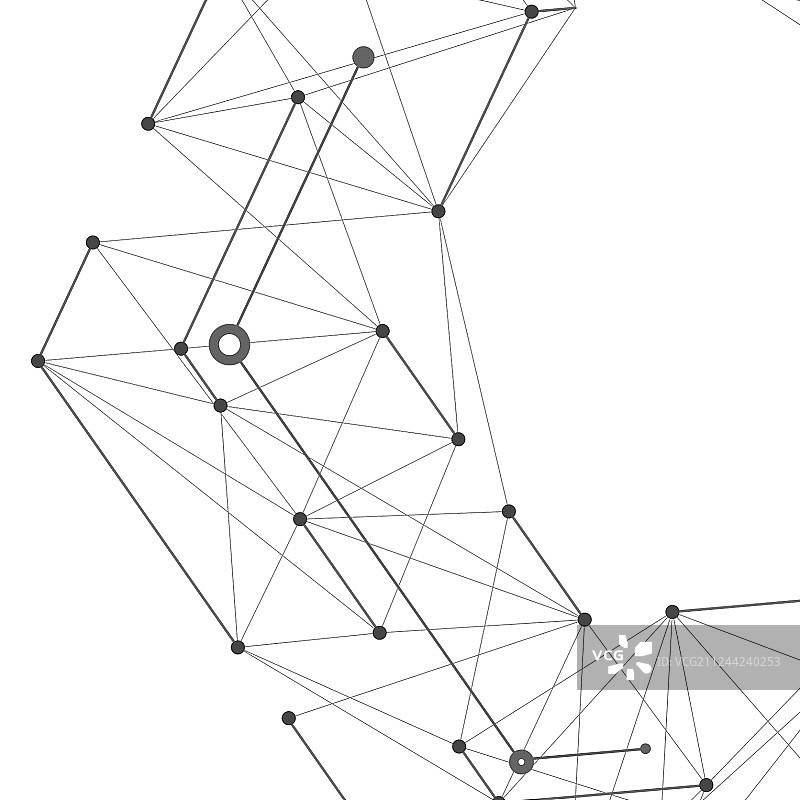 几何线条和点图片素材