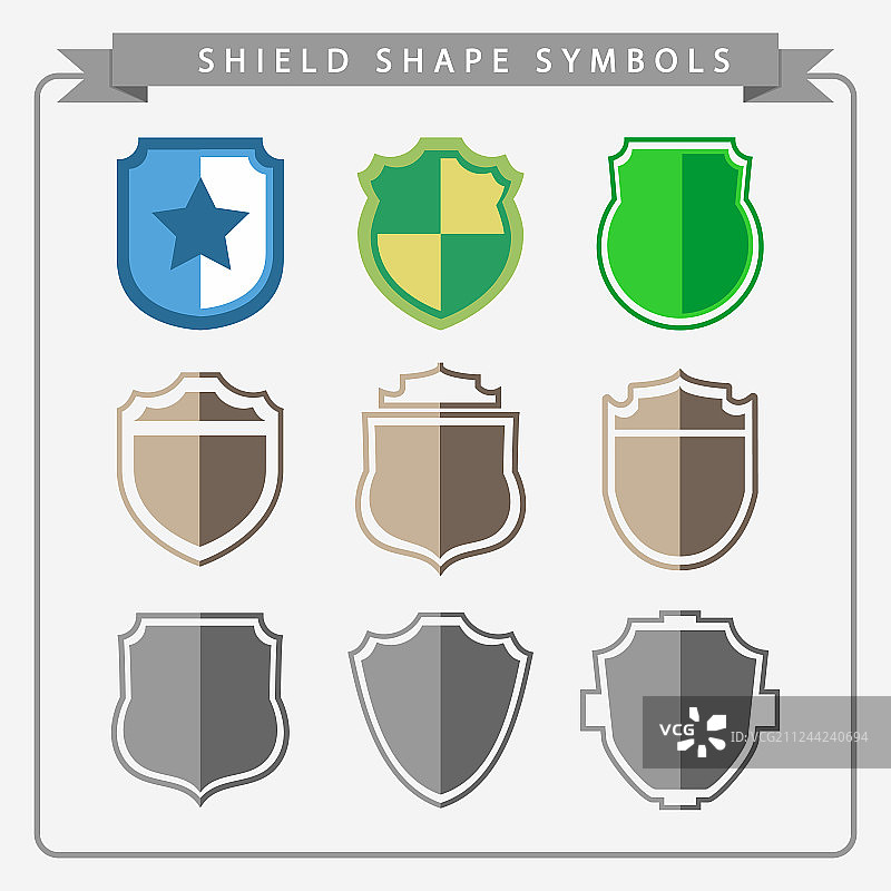 盾牌形状符号图片素材