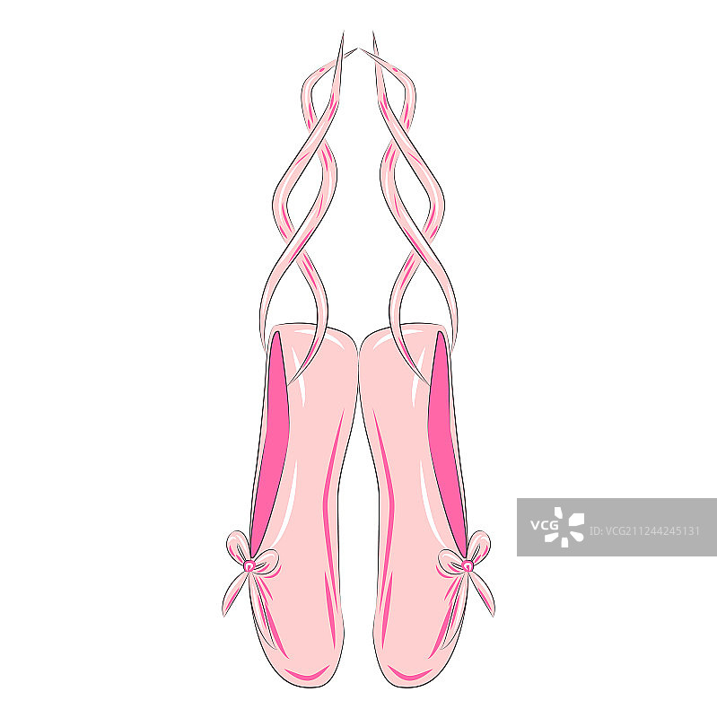 一套芭蕾舞足尖鞋图片素材