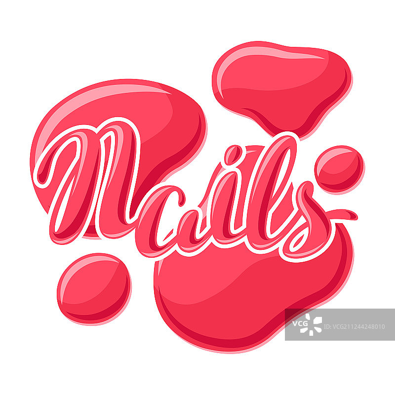 滴落的指甲油图片素材