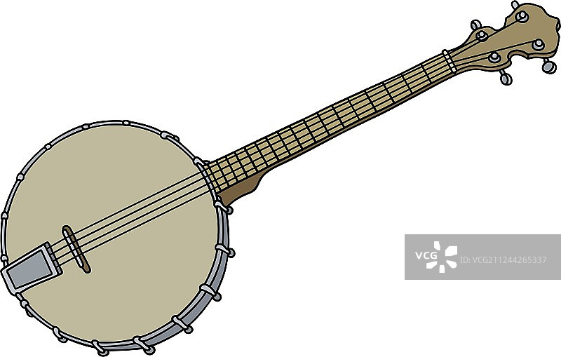 复古四弦班卓琴图片素材