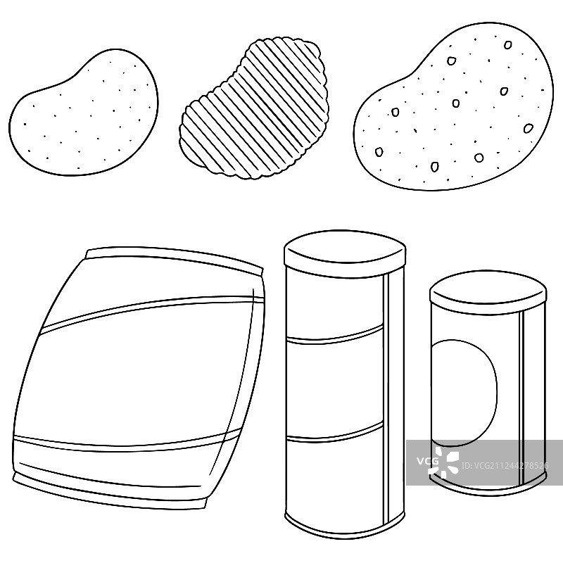 薯片合集图片素材