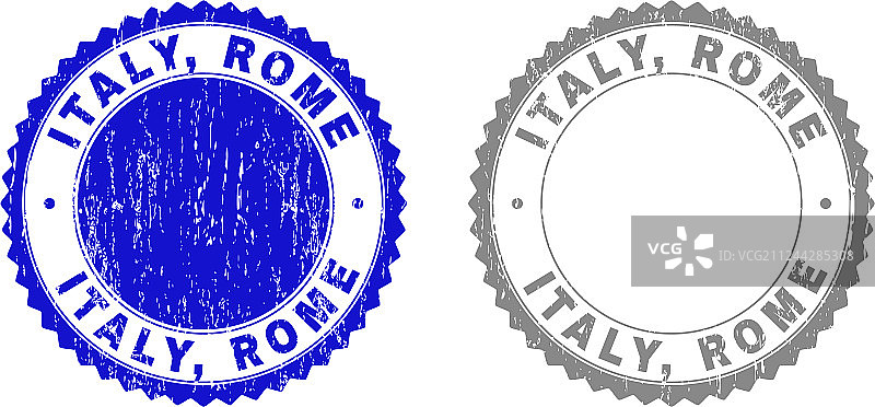 意大利罗马复古划痕印章图片素材