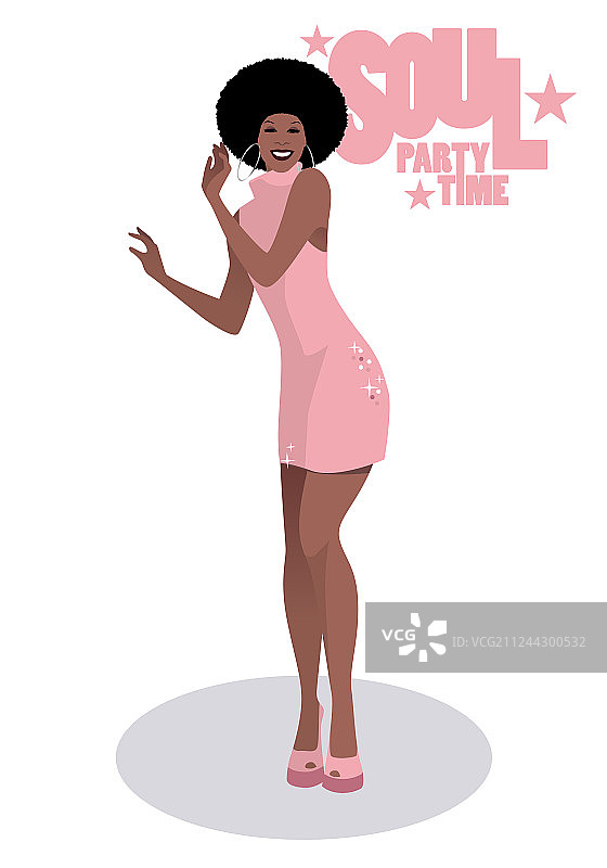 风格优美的舞蹈演员和灵魂歌手图片素材