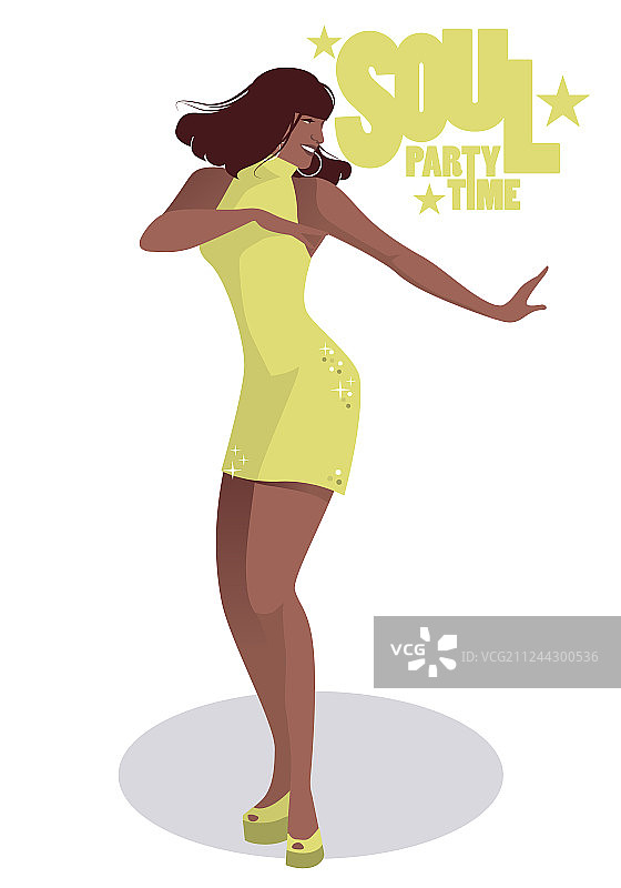 风格优美的舞蹈演员和灵魂歌手图片素材