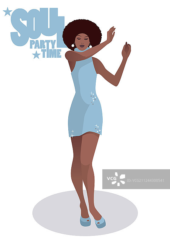 风格优美的舞蹈演员和灵魂歌手图片素材