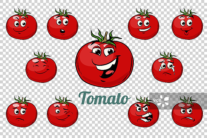 番茄表情人物合集图片素材