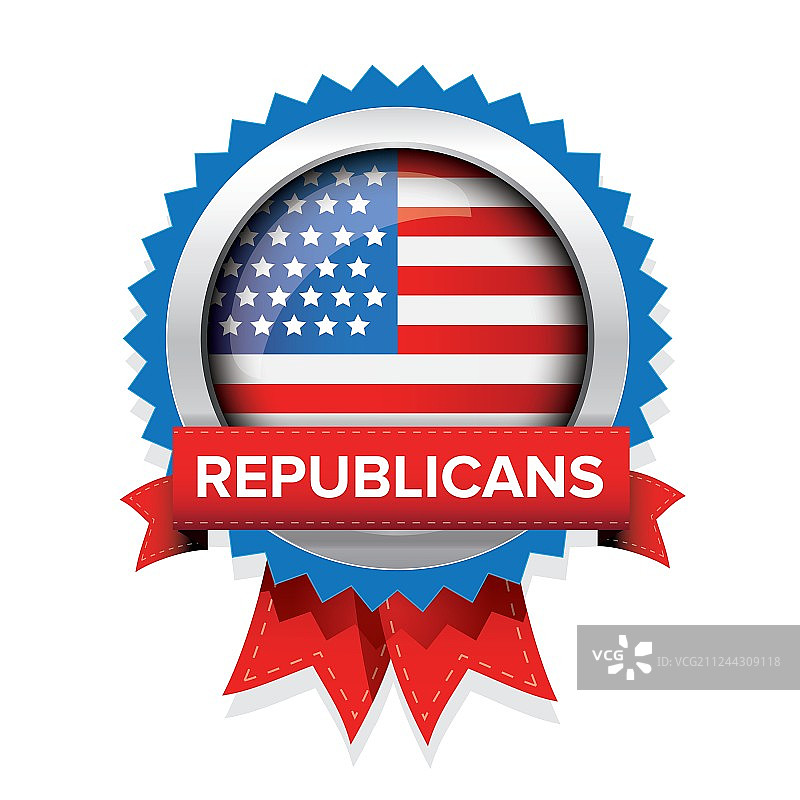 共和党选举徽章图片素材