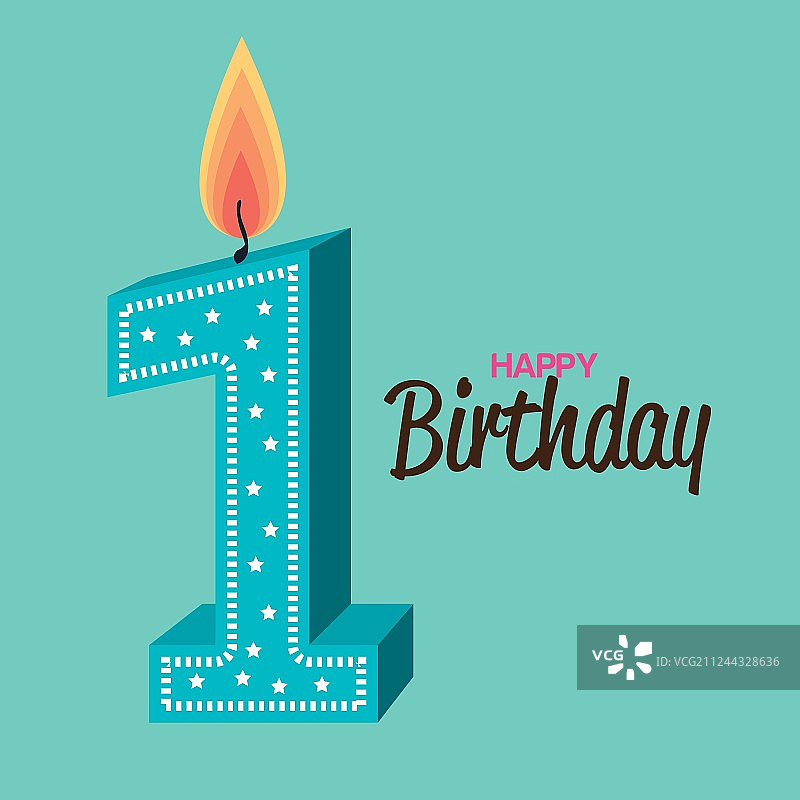 生日快乐蜡烛数字图片素材