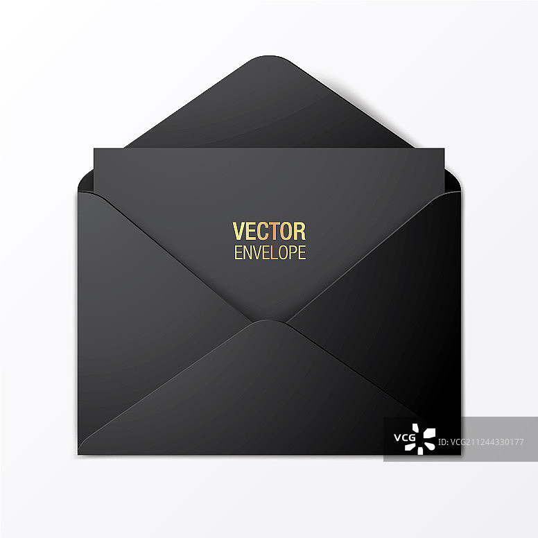 黑色信封模板图片素材