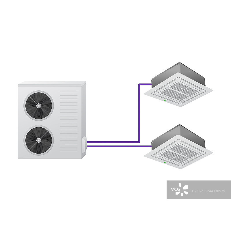多联式空调系统图片素材