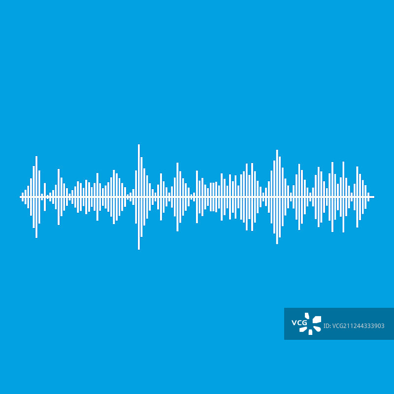 白色音乐脉冲图标图片素材