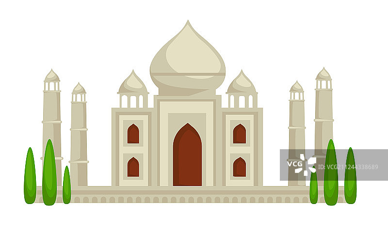 泰姬陵宫殿建筑印度标志图片素材